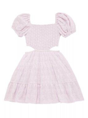 Katie J NYC Junior's Phoenix Cutout Dress in Light Lilac
